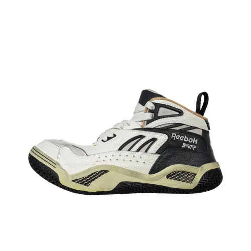 Reebok Черный топ Беговые кроссовки Высокие Черно-белые Мужской