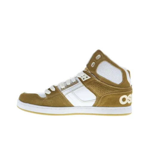 OSIRIS NYC 83 CLK Высокие Кроссовки для скейтбординга Мужские Светло-коричневый Белый