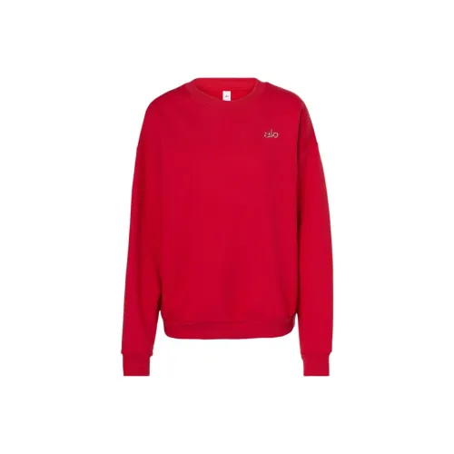 Alo Yoga Ярко-красный/Ярко-красный Унисекс Толстовки