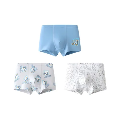 Balabala Трусы 3 упаковки зеленый серый тон 00342 для детей 3-7 лет