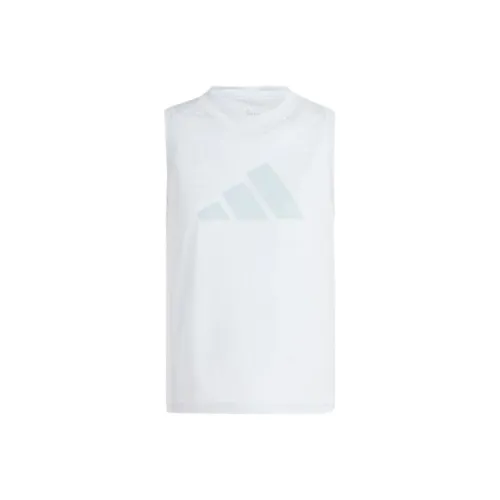 Adidas Майка Женская Синяя Белая