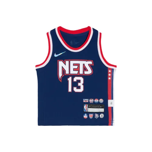 Nike x NBA Майка Brooklyn Nets James Синий Для младенцев и малышей
