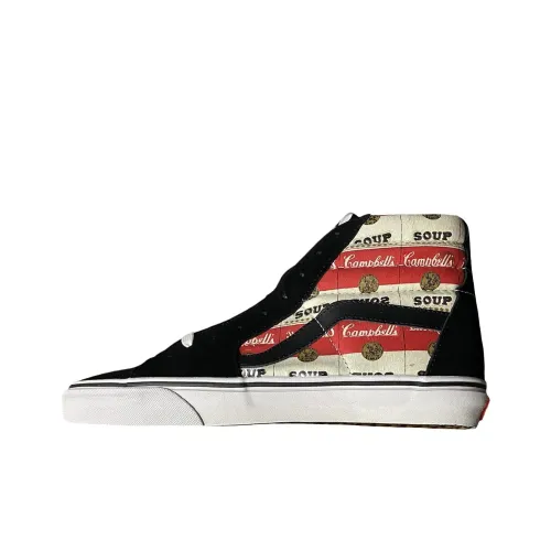 Supreme x Vans SK8 HI Высокие Скейтборд Кроссовки Унисекс Черные