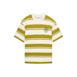 Горчичный зеленый с белыми полосами