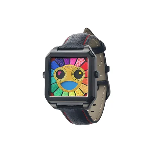 HappieWatch Planet Hunt Кварцевый механизм Экологичный Веганская кожа Ремешок Часы Унисекс Многоцветный Циферблат