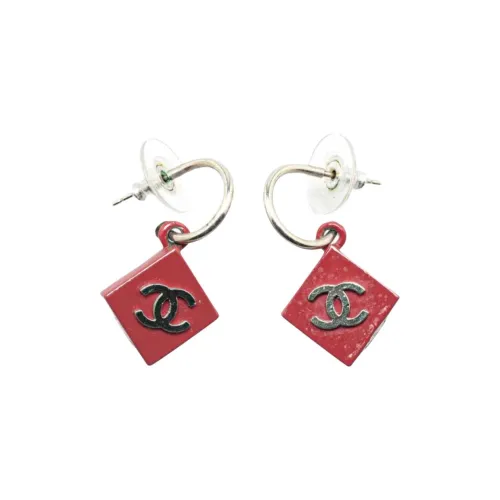 CHANEL Смола Серьги Женские Красные