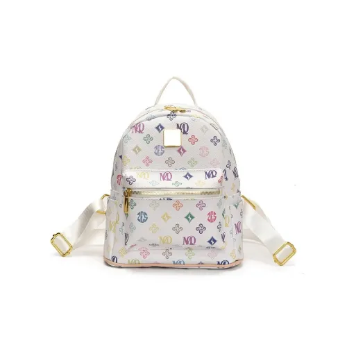 Kewuku ПУ (полиуретан) Рюкзак Унисекс Белый Кофе