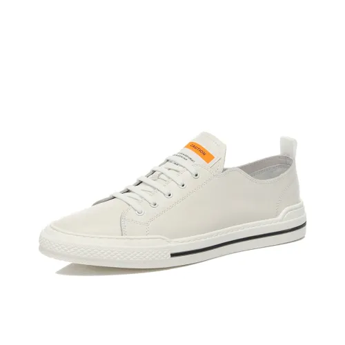 SENJIALUO Износостойкий Легкий Дышащий и Без нижнего слоя. Низкий Топ Скейтборд Кроссовки Мужские Белые