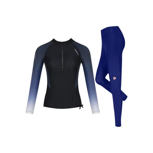 AQUAPLAY Двухкомпонентный купальник женский черный градиент