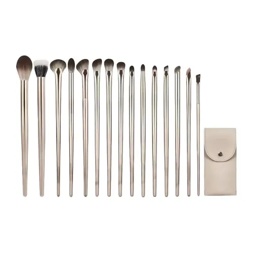 JIXUAN Позолоченные кисти для макияжа мягкие детали смешанные 15 шт