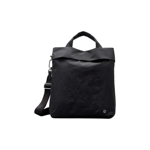 lululemon Нейлон Одно Плечо Сумка Стандартная Женская Черная