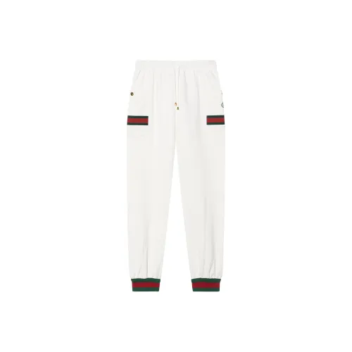 GUCCI Вязаные тренировочные брюки мужской цвет слоновая кость