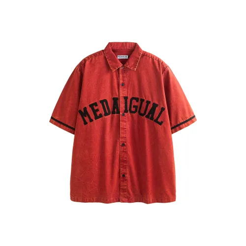 ME DA IGUAL Промытый Красный Унисекс Рубашки