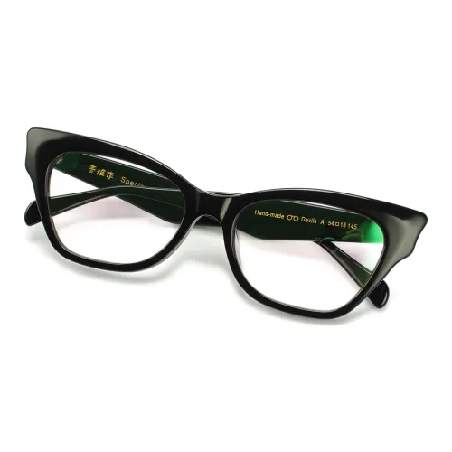 QINGZHIZUO Итальянская версия Пластина Бабочка Оправы для очков Женские Черный