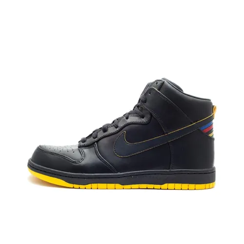 Nike Dunk Slip-Resistant и Breathable High-Top Скейтбординг Кроссовки Unisex Black