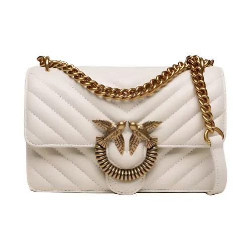 PINKO Овчина Swallow Сумка Сумка через плечо Средняя Женская Белая