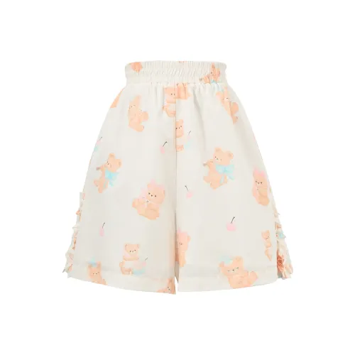 Snbl Абрикос Женские Повседневные шорты