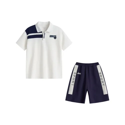 JEEP Повседневная Спортивная Одежда 2 Предмета Комплект Белый Подростки