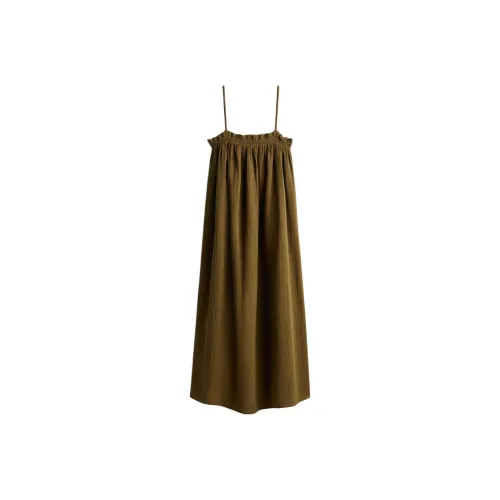 H&M Темно-хаки Зеленый Женские Слиплатья