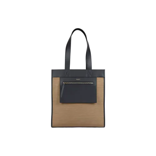 Burberry Хлопок Тоут Сумка Сумка для покупок Сумка Женская CAMEL