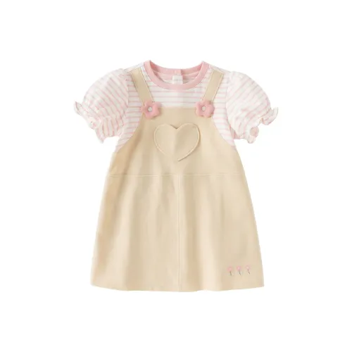 DAVE BELLA Платье Розово-белый Полосы Детское