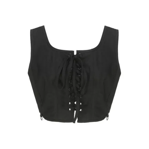 INITIAL BLK/Черный Женские Майки