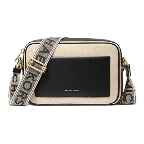 MICHAEL KORS MAEVE Хлопок Camera Сумка Сумка через плечо Большая Женская Черная