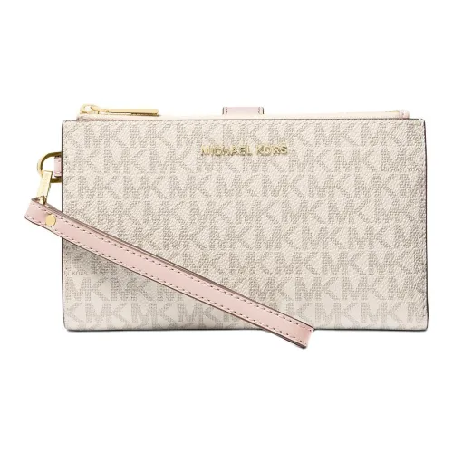 MICHAEL KORS Adele Покрытый холст Кошелек Женские Ванильный Нежно-розовый