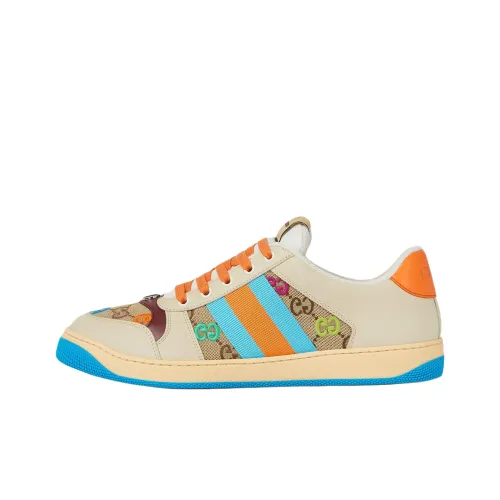 GUCCI Screener Low Топ Скейтборд Кроссовки Мужские Бежевые