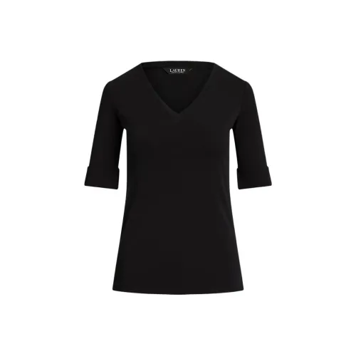 LAUREN RALPH LAUREN Стандартная T-рубашка Женская Черная