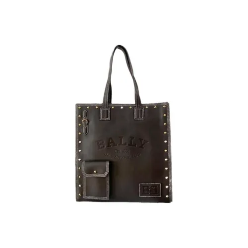 BALLY Коровья кожа Тоут Сумка Сумка для покупок Сумка Сумка через плечо Женская Черная