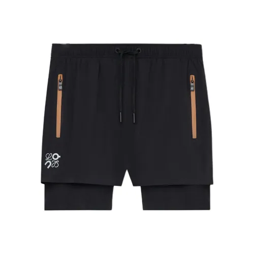 LOEWE Совместное издание Черные Мужские Спортивные Шорты