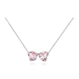 Сердце, бабочка, ожерелье - розовый