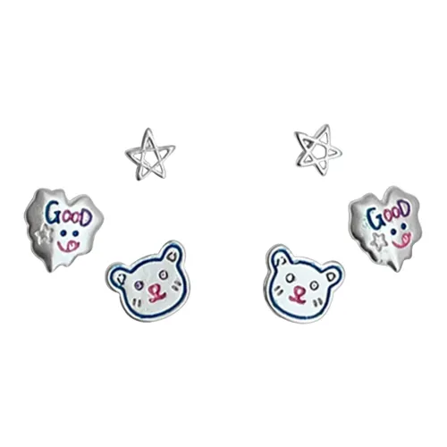 MIDNIGHT MOMENT Сплав Серьги-гвоздики Женские