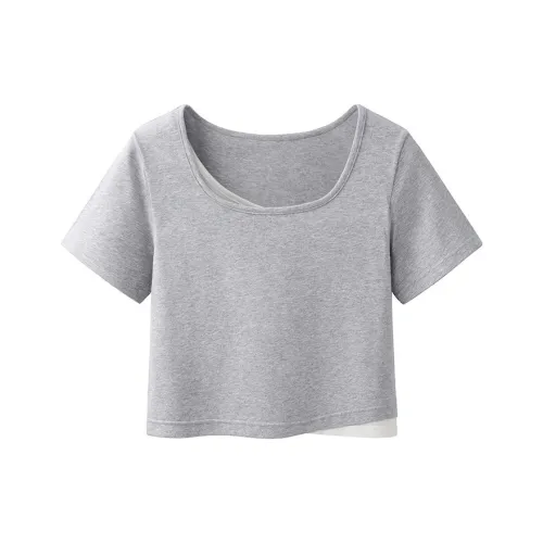 Aimilian Светло-серые Женские Футболки