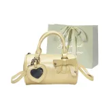 Желтая сумка для покупок с украшением