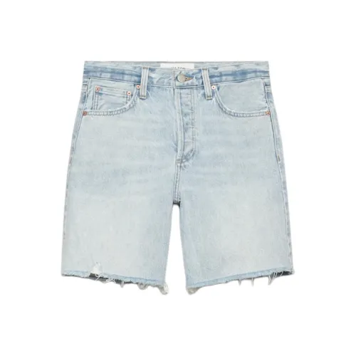 ARITZIA SS25 Деним FORUM The '90S VINTAGE Hi Шаговый шов Длинный Деним Короткий Джинсовые шорты Женские