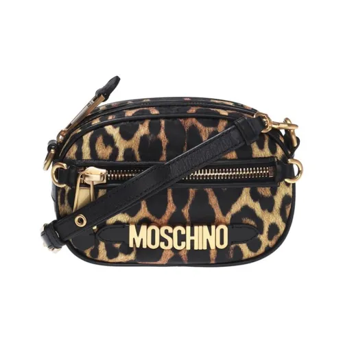 MOSCHINO ПУ (полиуретан) Ручная сумка через плечо сумка на плечо стандартная женская с леопардовым принтом