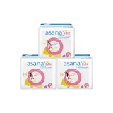 3 шт* Ashana, Фиолетовый, Ядерный, Очень тонкий, Мини, Гигиенические прокладки