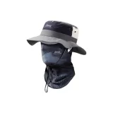 Темно-серый комплект одежды (шапки и кепки + камуфляжная маска темно-серого цвета)