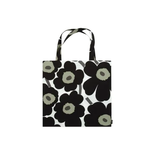 MARIMEKKO Хлопок Тоут Сумка Маленькая Женская Черная и Оливковая