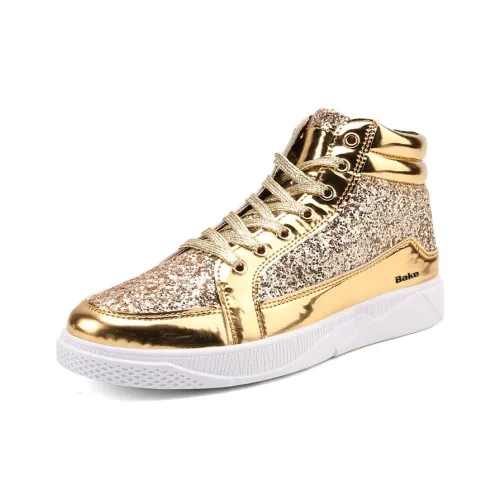 Bake Slip-Resistant Покрытие Высокие Кроссовки для Скейтбординга Мужские