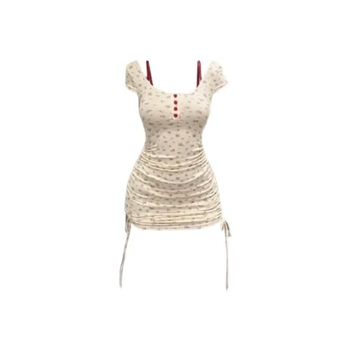 EMDPN Короткий рукав Платье Женское