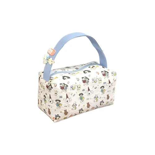 Kemaid Портативный Super Cute Щенок Сумка из материала Oxford Большая вместимость Текстура Bubbles Синий Косметички с эффектом 3D