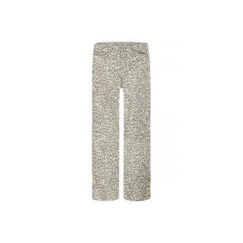 A11SLAVE Леопардовый принт Унисекс Повседневные брюки