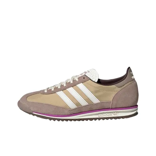 Adidas Originals SL 72 OG Slip-resistant Abrasion-resistant Low Top Casual Shoes Women's Brown Yellow Adidas Originals SL 72 OG Противоскользящий устойчивый к истиранию низкий топ повседневная обувь женский коричневый желтый