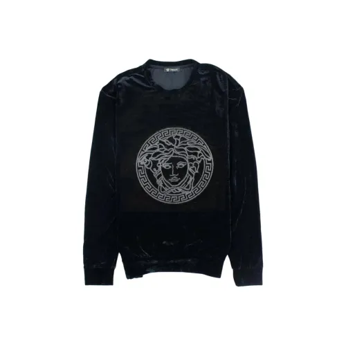 VERSACE Мужские черные свитшоты