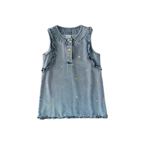 Mami Macca Платье Синий Children Возраст 3-7 лет