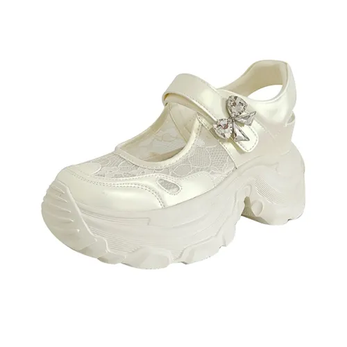 POOQ Платформа Туфли Мэри Джейн Женские