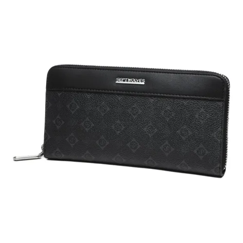 SEPTWOLVES Клатч из искусственной кожи мужской черный